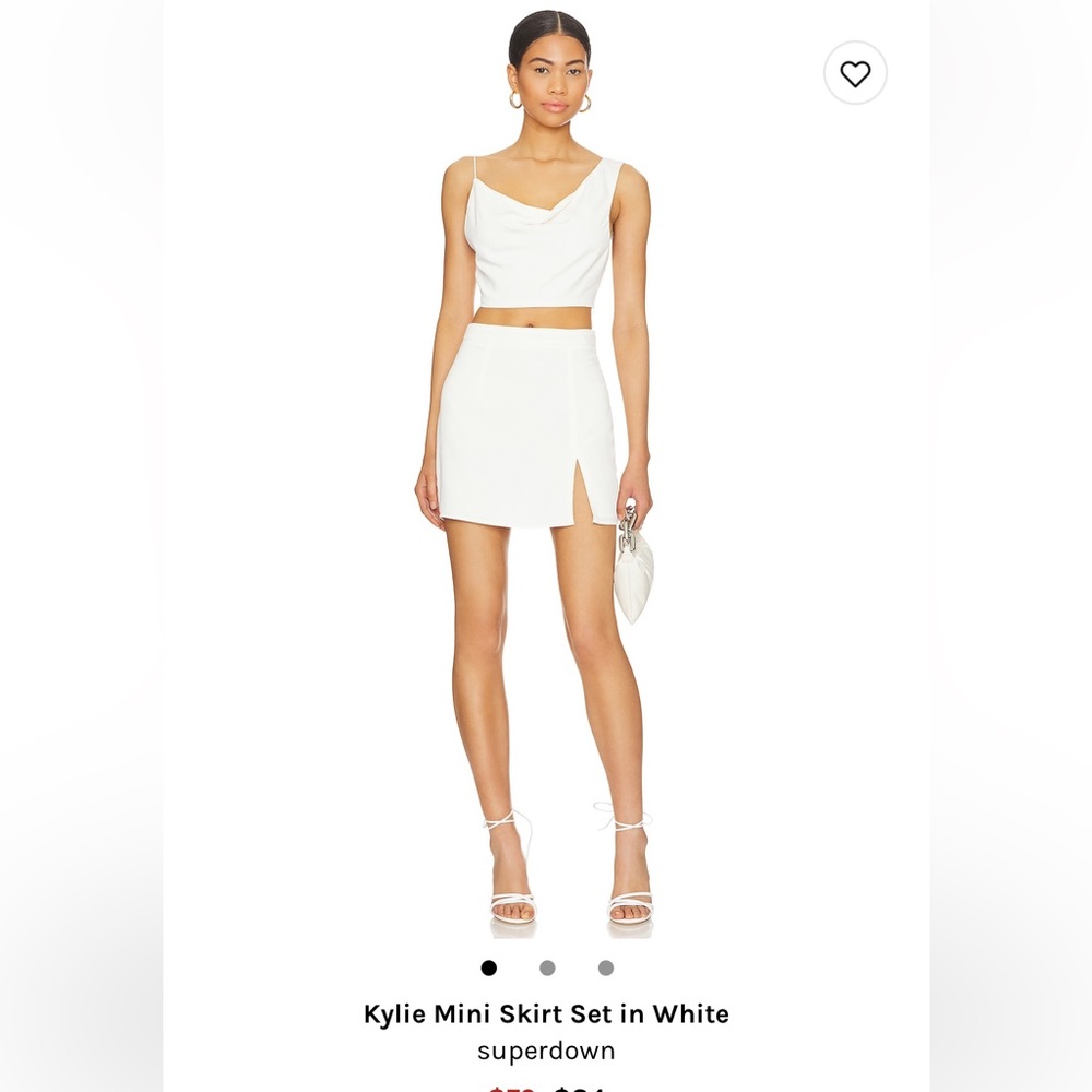 Worn once XS Superdown skirt set